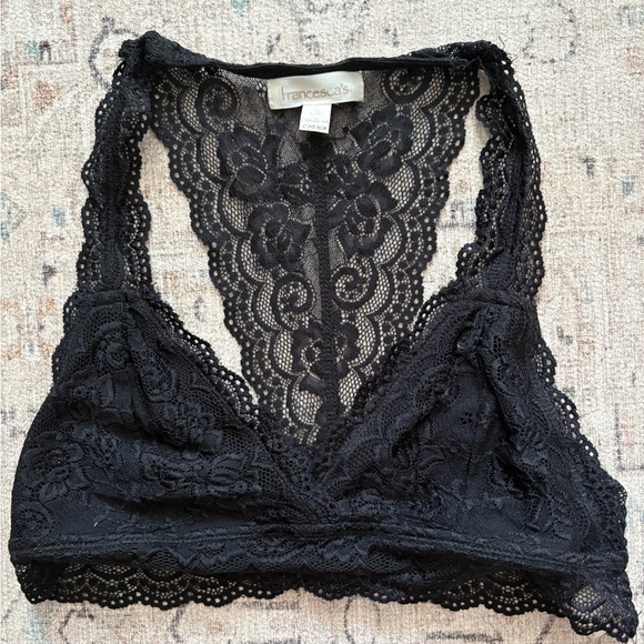 Francesca's Collections Black Lace Bralette - Picture 1 of 3